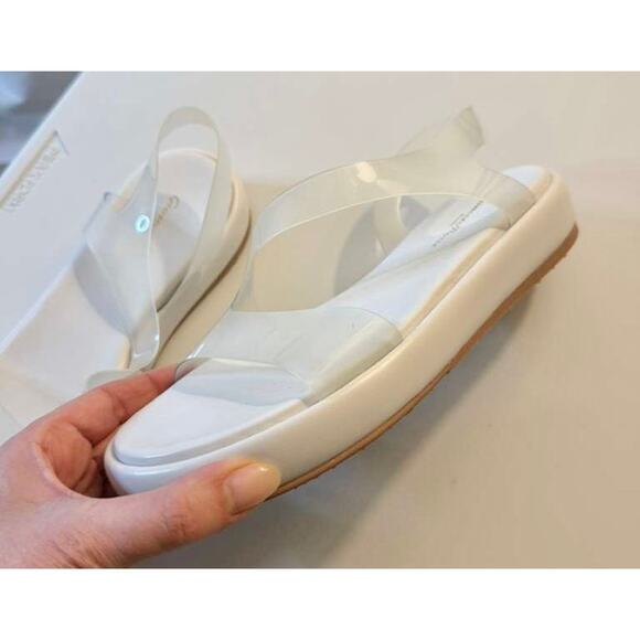 NWOB Gianvito Rossi Metropolis flatform sandals in white sz. 39EU/8.5US main image 3
